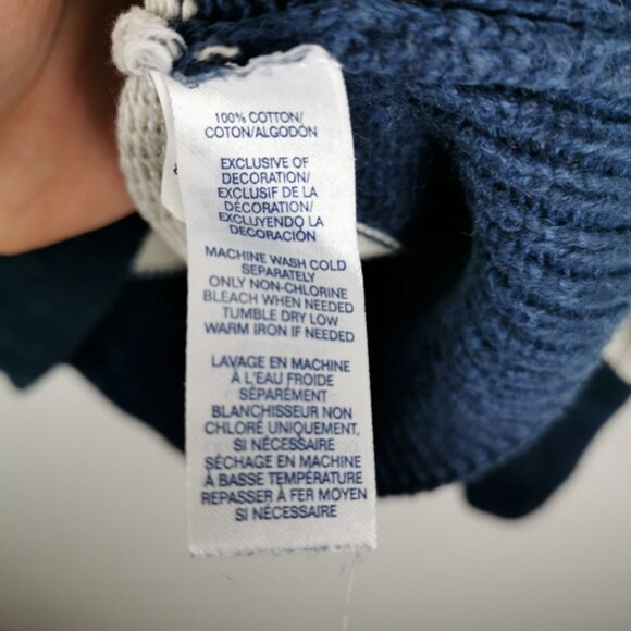 CHAPS Knit Sweater Stripes Large - Picture 5 of 5